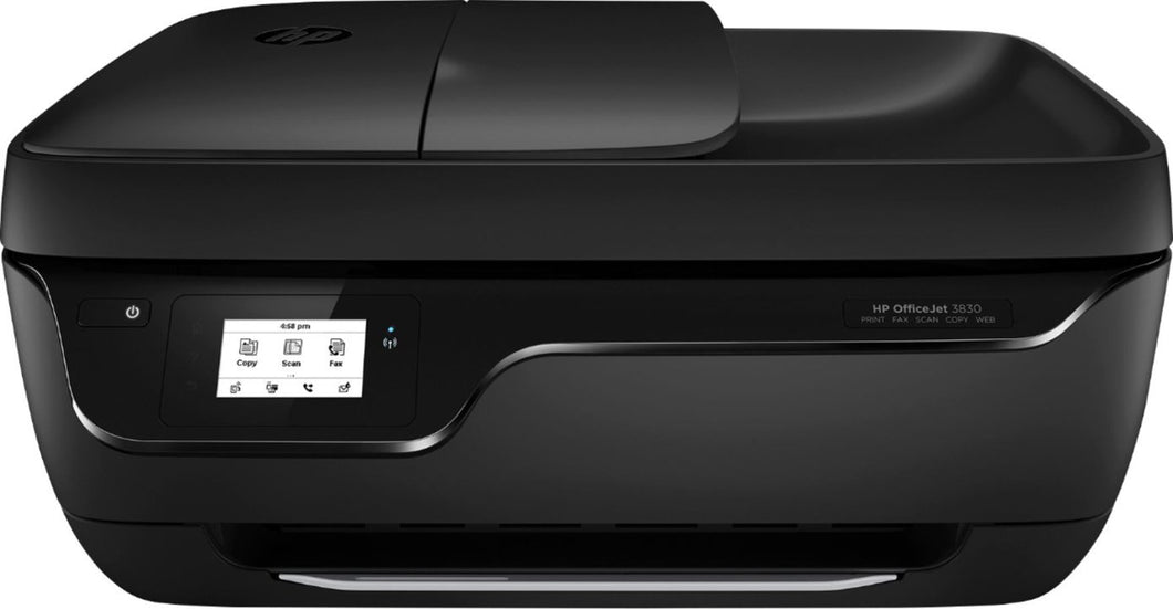 HP - OfficeJet 3830 Wireless All-In-One Inkjet Printer - Black