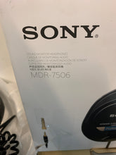Load image into Gallery viewer, Sony MDR-7506 Professional Studio Monitor Over-Ear Headphones - Black
