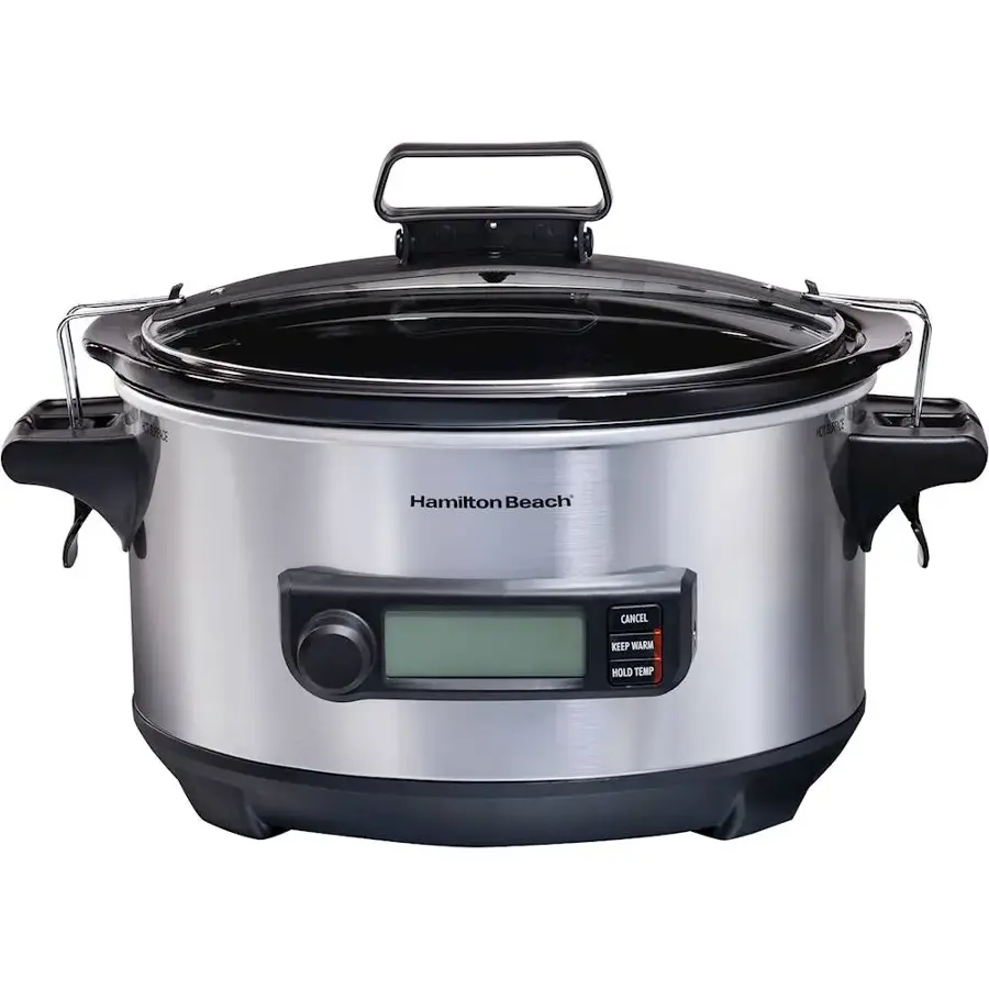Hamilton Beach 33867 6qt Digital Slow Cooker - Stainless Steel