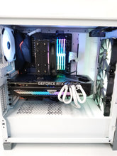 Load image into Gallery viewer, Custom White Gaming PC AMD Ryzen 5 5600X 32GB 1TB M.2 Win11 RTX 3070 Ti 8GB
