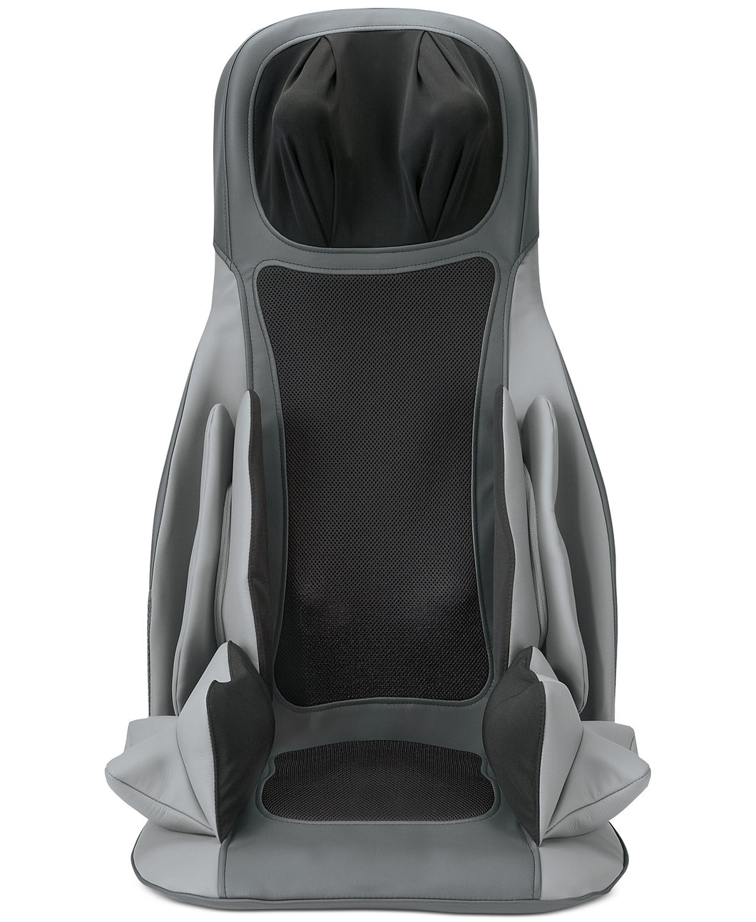 Brookstone C7 Shiatsu Massging Seat Topper Gray B-MCS-1100HJ