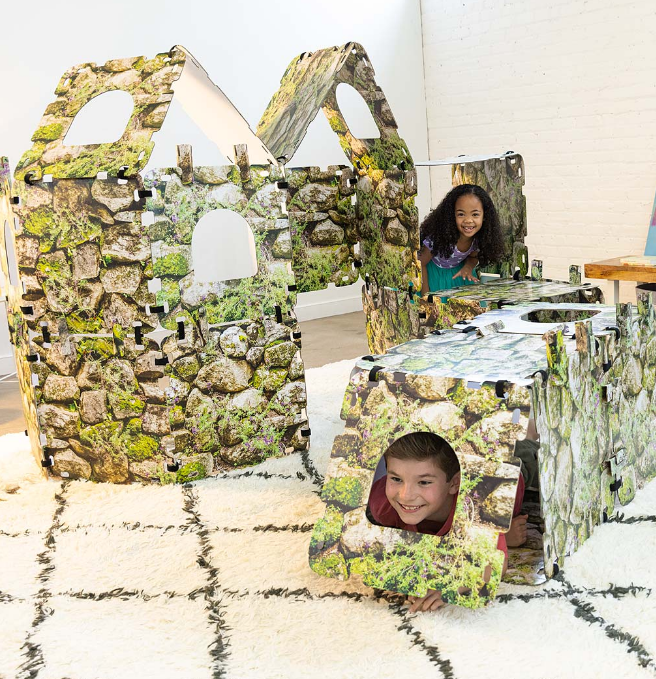 Heartsong 32-Panel Mossy Fortress Fantasy Forts Indoor Kit 733691