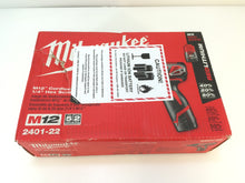 Load image into Gallery viewer, Milwaukee 2401-22 M12 12-Volt Lithium-Ion 1/4&quot; Hex Cordless Screwdriver Kit
