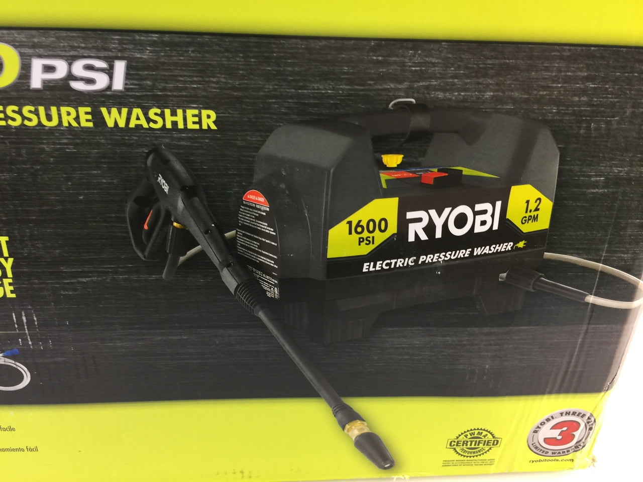 1600-Psi 1.2-Gpm Pressure Washer