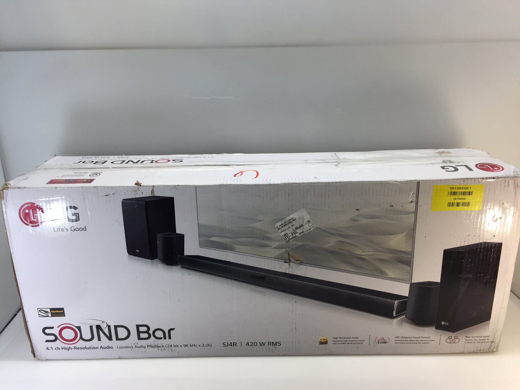 LG 4.1Ch 420W Soundbar with Wireless Surround Speakers, Black NOB – NT Electronics LLC