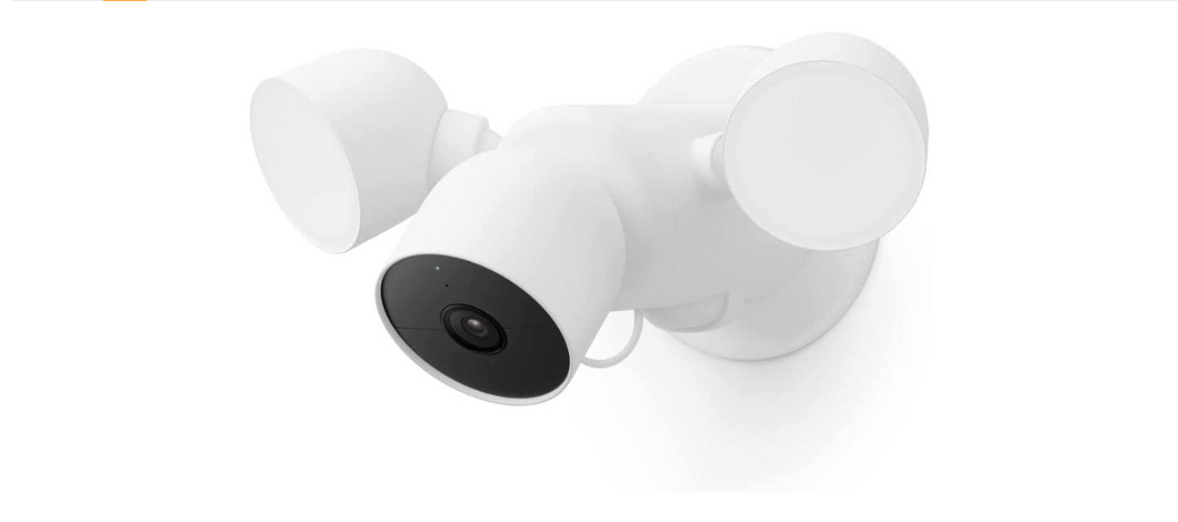 Google Nest Cam With Flood Light - Outdoor Security Camera - Model: GPLE9, G3AL9