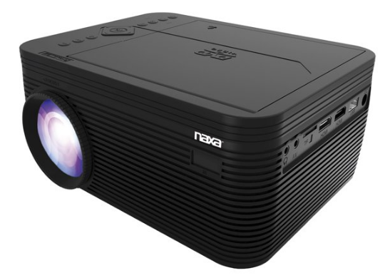 Naxa NVP-2500 150-Inch Home Theater 720p LCD Projector with Built-in DVD Player