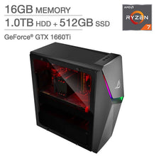 Load image into Gallery viewer, Asus ROG Strix GL10DH PH762 Gaming PC AMD R7-3700X 16GB 1TB + 512GB SSD GTX1660
