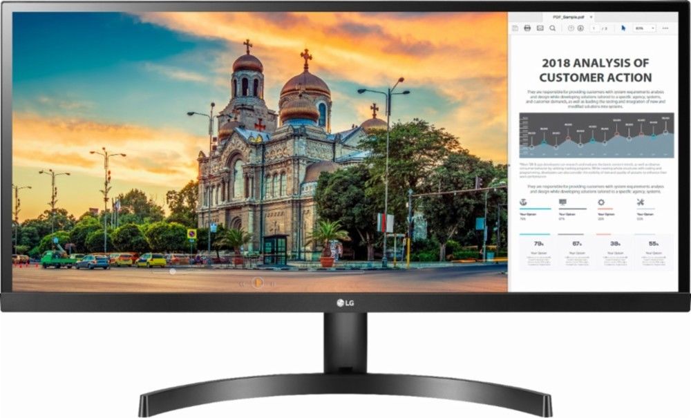 LG 34WK500-P 34 in. IPS LED UltraWide FHD FreeSync Monitor