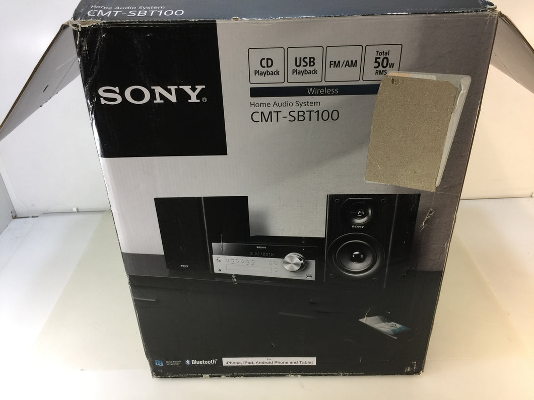 Sony CMT-SBT100 50W Bluetooth Micro Music System Black, NOB
