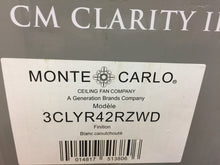 Load image into Gallery viewer, Monte Carlo 3CLYR42RZWD Clarity II 42 in. Rubberized White Ceiling Fan
