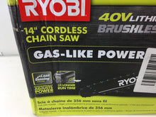 Load image into Gallery viewer, Ryobi RY40530 14 in. 40V Brushless Lithium-Ion Cordless Chainsaw
