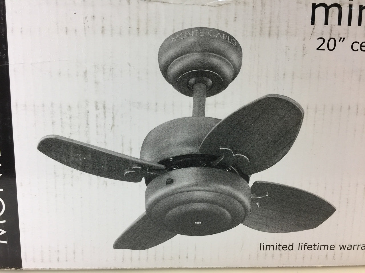 Monte Carlo 4MC20BS Mini 20 - 20 in. Brushed Steel Ceiling Fan, image size:1280x960