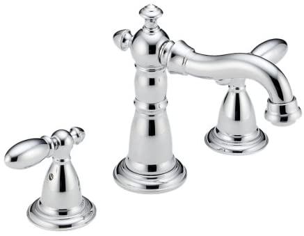 Delta Victorian 3555-216 Two Handle Widespread Bathroom Faucet, Chrome