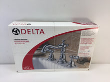 Load image into Gallery viewer, Delta Victorian 3555-216 Two Handle Widespread Bathroom Faucet, Chrome
