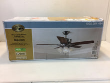 Load image into Gallery viewer, Hampton Bay 57233 Devron 52&quot; LED Brushed Nickel Ceiling Fan 1002264494
