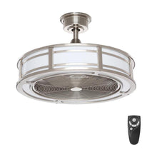 Load image into Gallery viewer, Home Decorators Brette 23&quot; Indoor/Outdoor Brushed Nickel Ceiling Fan 1001528528
