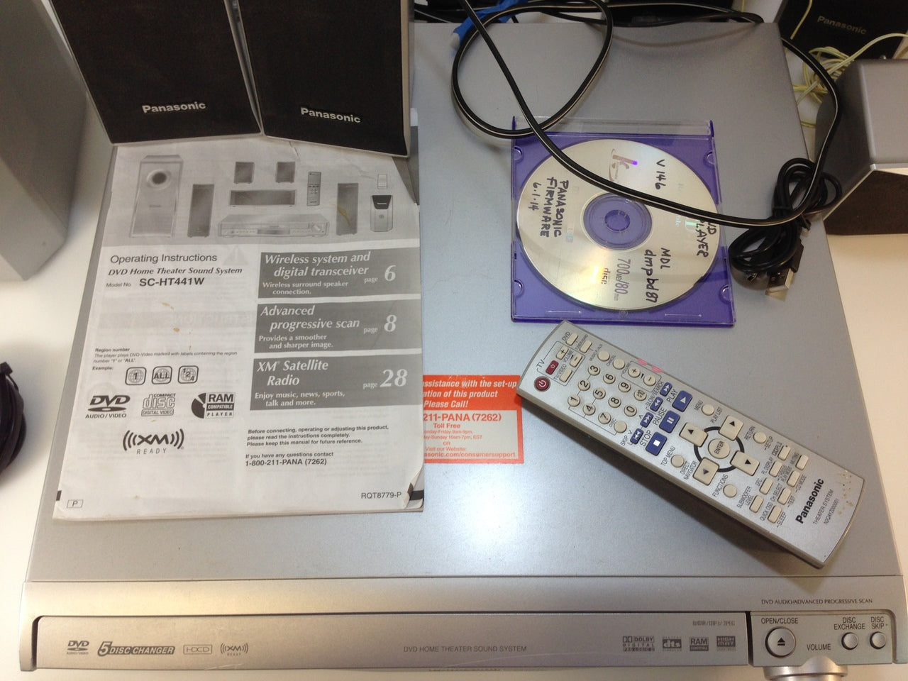 Panasonic SC-HT441 5.1 Channel 5 Disc Changer Home Theater Panasonic SC-HT441 5.1 Channel 5 Disc Changer Home Theater