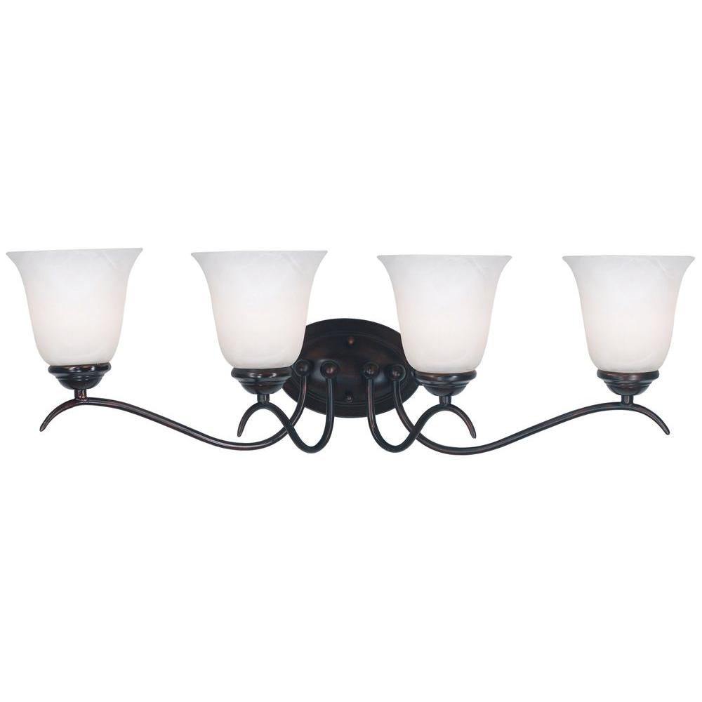 Kenroy Home 90214ORB Medusa 4-Light Oil Rubbed Bronze Vanity Light