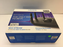 Load image into Gallery viewer, Linksys EA9300 MAX-STREAM AC4000 MU-MIMO TRI-BAND Router for 4K/HDTV
