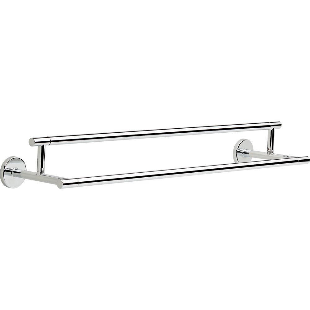 Delta 75925 Trinsic 24 in. Double Towel Bar in Chrome