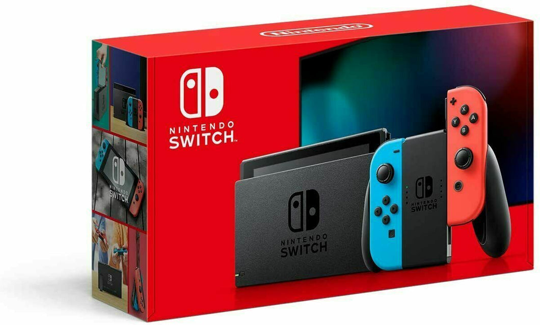 Nintendo Switch 32GB Neon Red/Neon Blue Console HAC-001(-01)