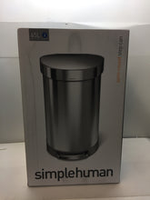 Load image into Gallery viewer, Simplehuman CW2030 45L/12 Gallon Semi-Round Stainless Steel Step Can
