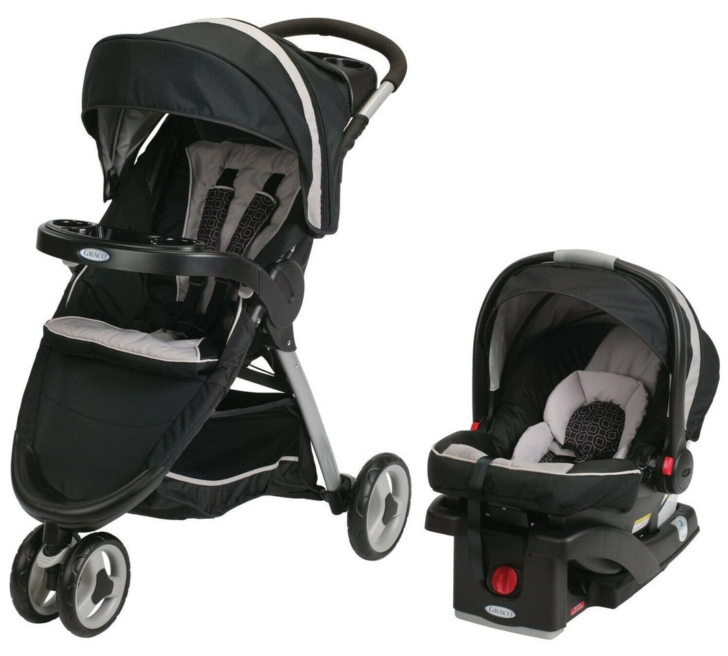 Graco FastAction Fold Sport Click Connect Travel System with SnugRide Infant Car
