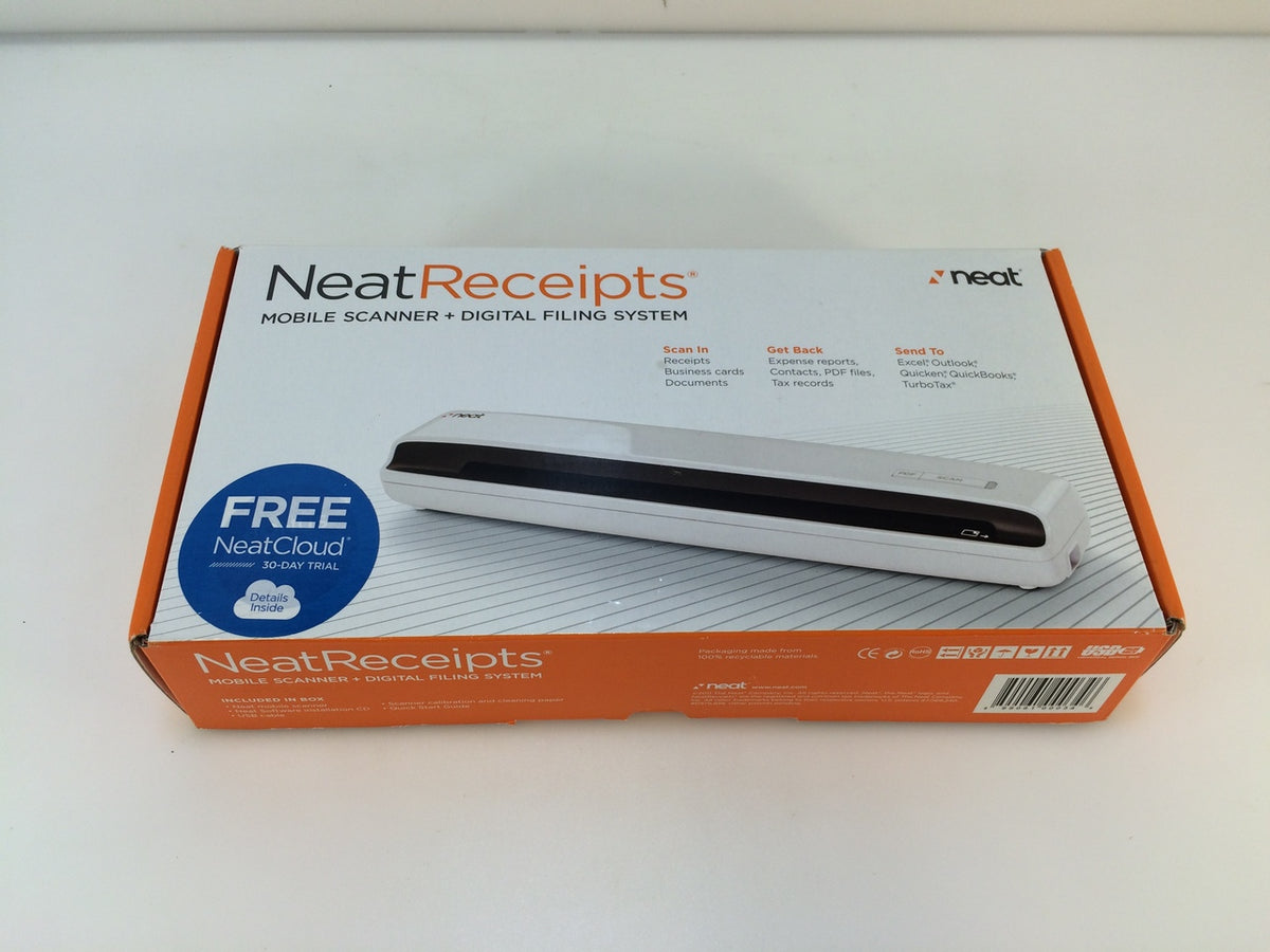 NeatReceipts Mobile Scanner and Digital Filing System Model 346 – NT ...