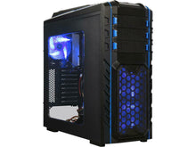 Load image into Gallery viewer, DIYPC Black SECC ATX Full Tower Computer Case Skyline-06-WB
