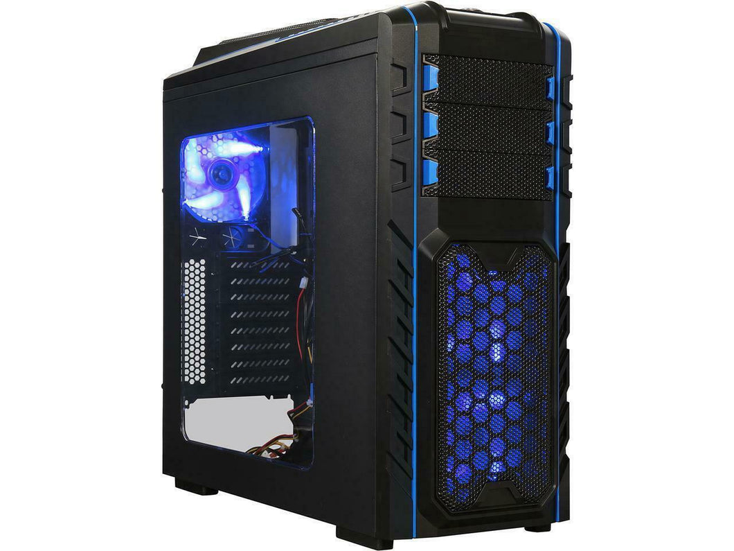 DIYPC Black SECC ATX Full Tower Computer Case Skyline-06-WB