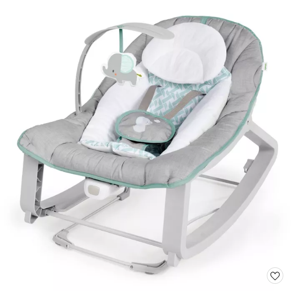 Ingenuity Keep Cozy 3-in-1 Grow with Me Bounce & Rock Seat, Weaver
