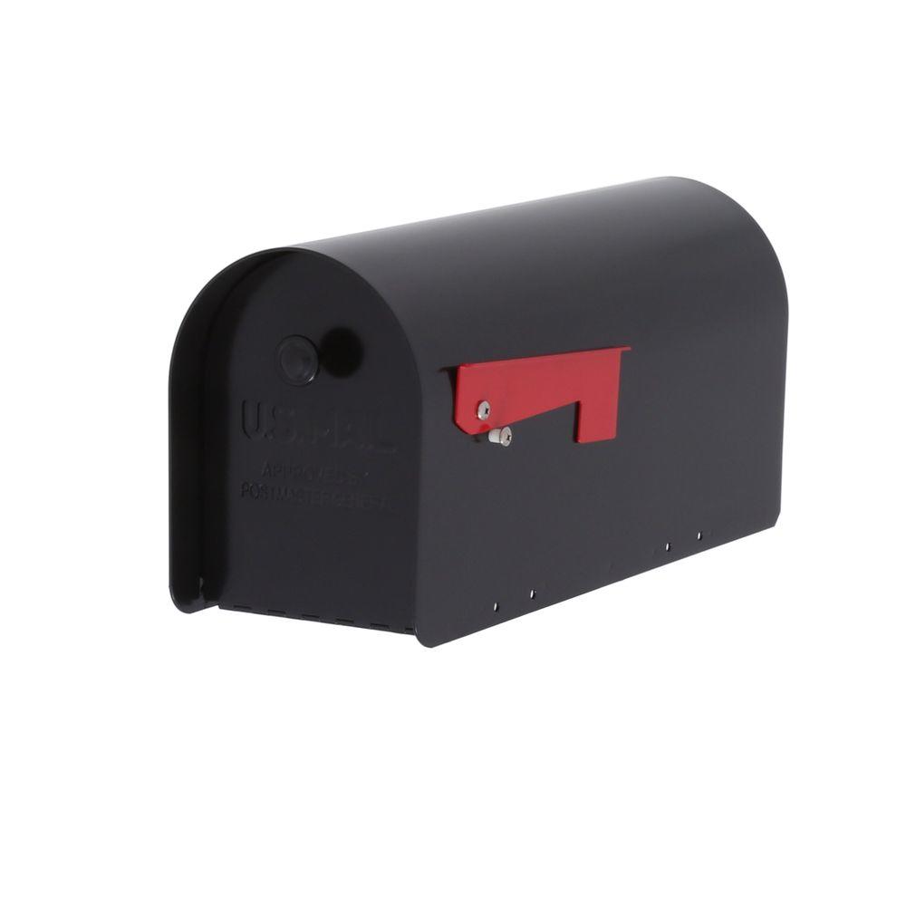 Gibraltar TB1B0000 Tuff Body Post-Mount Mailbox, Black