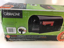 Load image into Gallery viewer, Gibraltar TB1B0000 Tuff Body Post-Mount Mailbox, Black
