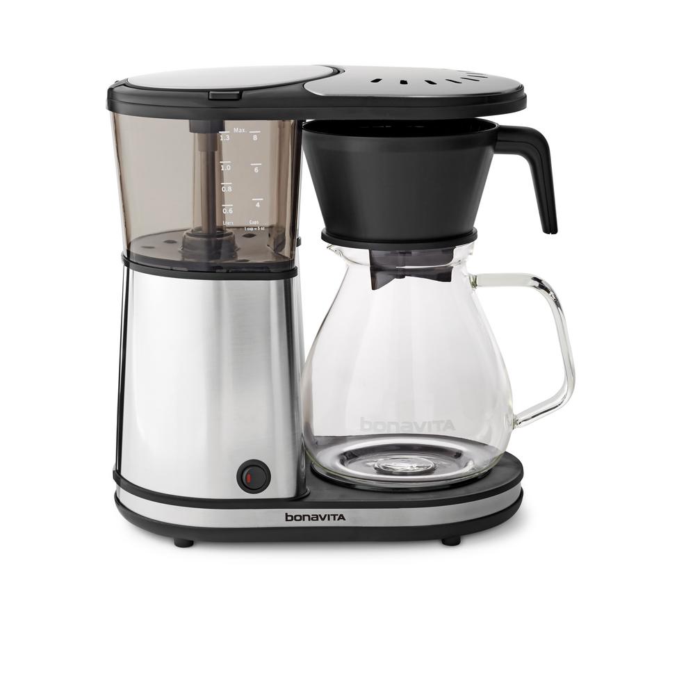 Bonavita BV1901GW 8-Cup Glass Carafe Coffee Brewer with Hot Plate