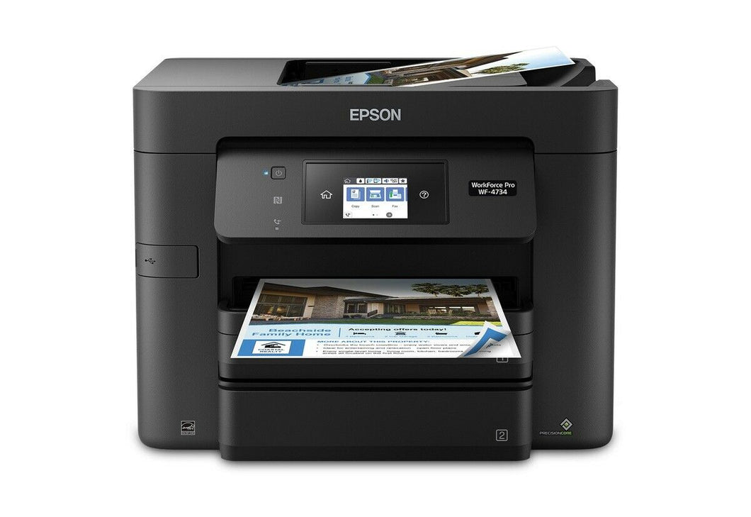 Epson WorkForce Pro WF-4734 All-in-One Inkjet Copy Scan Fax Printer