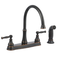 Load image into Gallery viewer, Glacier Bay 67568-1027H2 Fairway 2-Handle Standard Kitchen Faucet, Bronze
