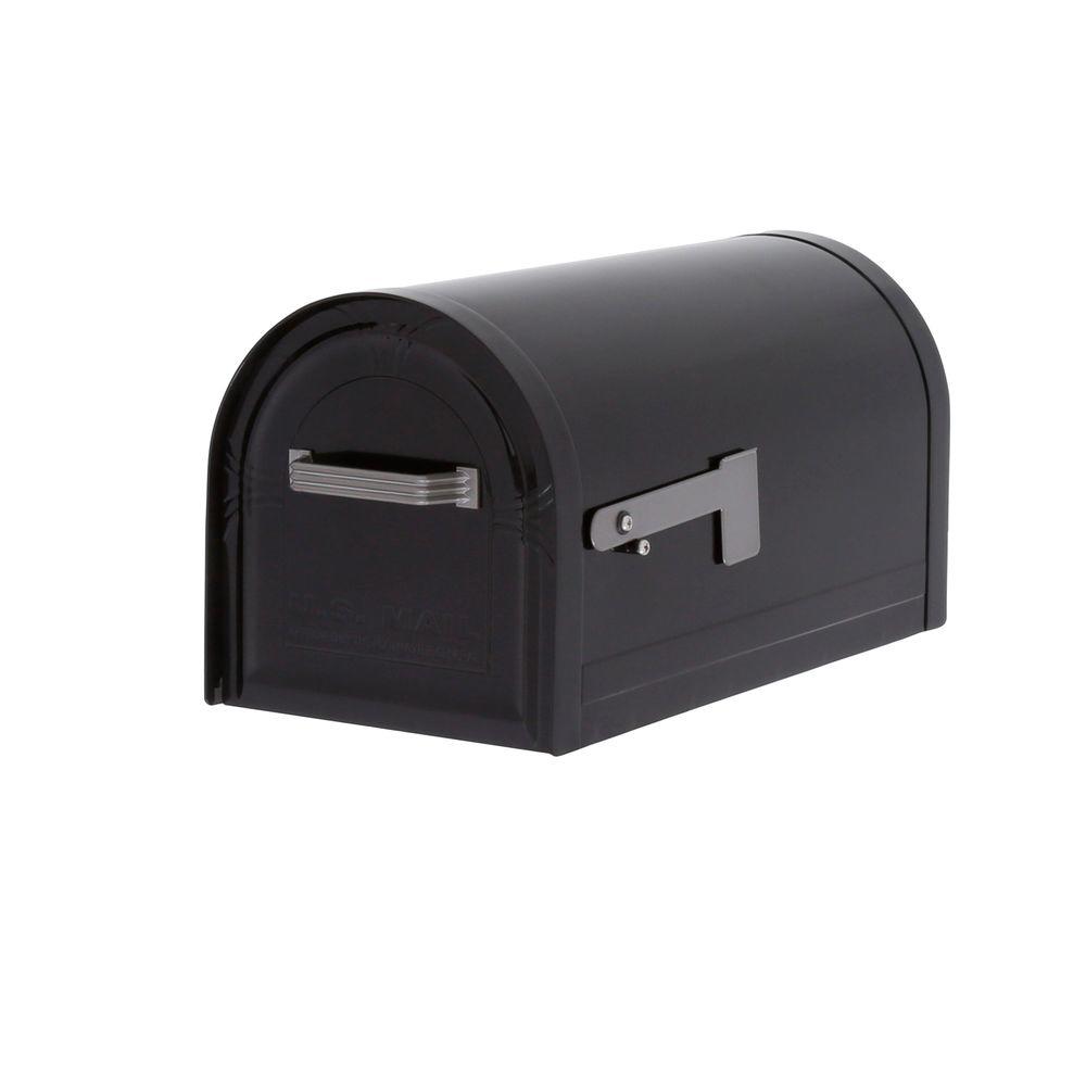Gibraltar WM16KB01 Wyngate Locking Post-Mount Mailbox in Black