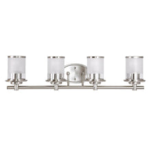 Load image into Gallery viewer, Hampton Bay HB2595-35 Truitt 4-Light Brushed Nickel Vanity Light 306697140
