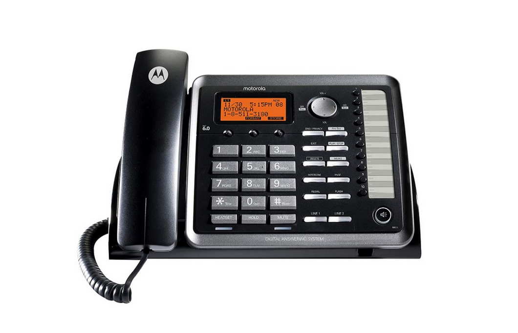Motorola ML25254 DECT 6.0 Expandable Corded 2-line Business Phone with Caller ID