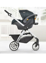 Load image into Gallery viewer, Chicco Bravo Trio Travel System 3-in-1 Car Seat Stroller Grey/Black, Indigo
