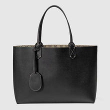Load image into Gallery viewer, Gucci Ebony Black Reversible GG Leather Tote Bag - Size Medium
