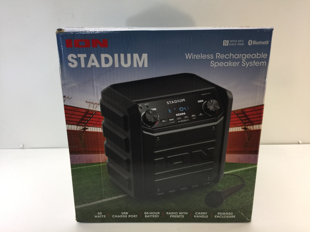 ION Stadium 50W Wireless Bluetooth Rechargeable Speaker System iPA80S
