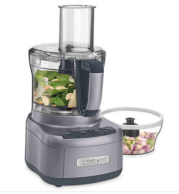 Cuisinart Elemental 8-Cup Food Processor with 3-Cup Bowl in Gunmetal, FP-1GM