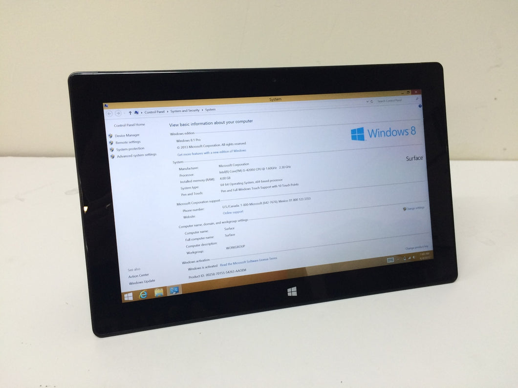 Microsoft Surface Pro 2 10.6