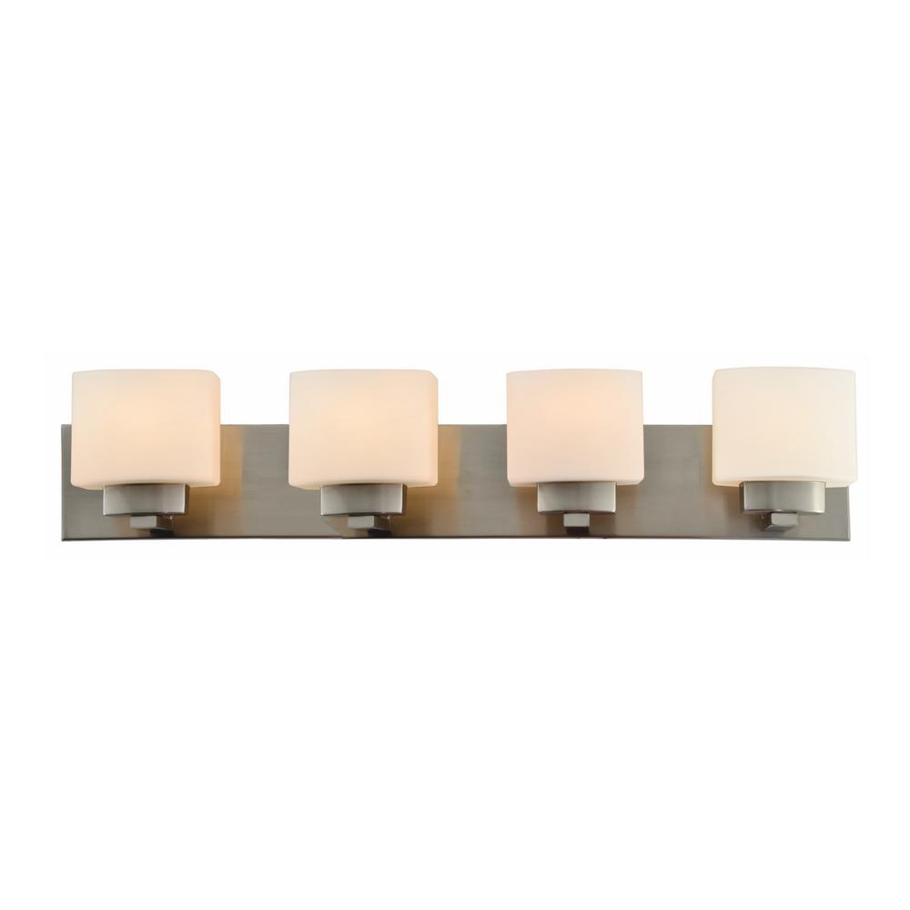 Design House Dove Creek 4-Light Satin Nickel Bath Light 578013