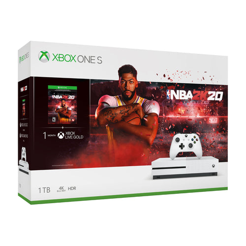 Microsoft Xbox One S 1TB NBA 2k20 Bundle White 234-00998