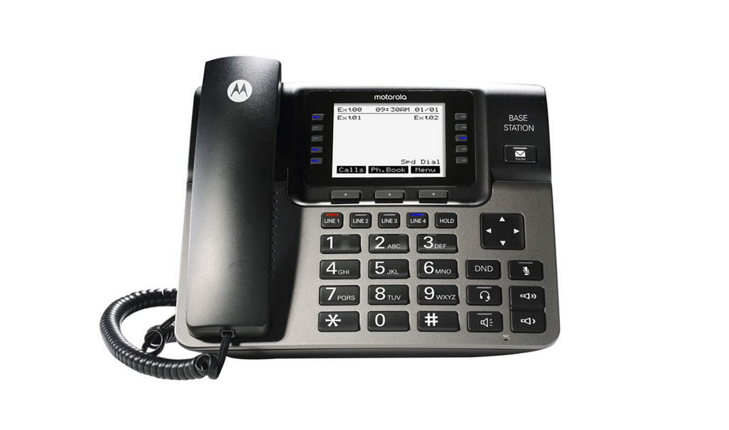 Motorola ML1000 4-Line Business Phone System with Voicemail - Black
