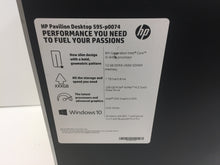 Load image into Gallery viewer, HP Pavilion Desktop 595-p0074 Core i5-8400 12GB 1TB 128GB SSD Graphics 630 Win10
