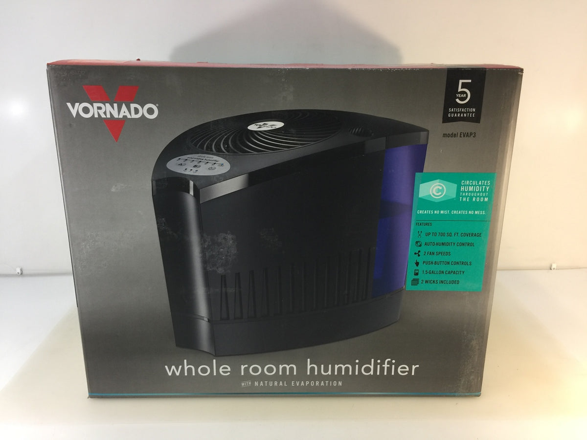 Vornado HU1-0034-06 Evap3 1.5-Gal. Whole Room Evaporative Vortex Humid ...